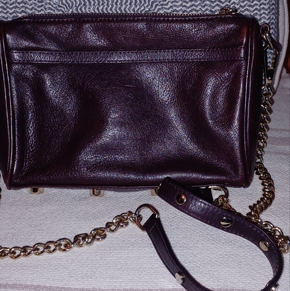 LADIES BAG BURGUNDY CLOUR  LEATHER. - Picture 2 of 7